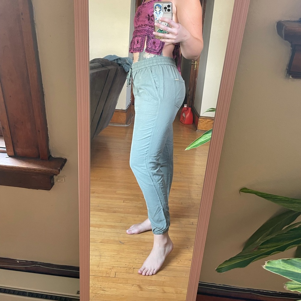 Olive joggers